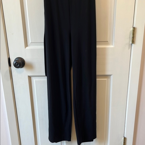 Ann Taylor Black Sleeveless Full Length Jumpsuit with Tie Waist - Size 4 - Picture 11 of 13